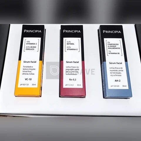 Principia Kit C/3 Séruns Vitamina C + Retinol + Hialurônicos