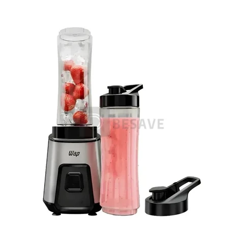 Liquidificador Portátil Wap Blender Go Wbg600 700ml Com 4 Lâminas Em Inox E Trava De Segurança