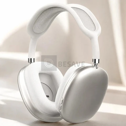 Fone De Ouvido Bluetooth Sem Fio Over Ear Air Top Dr Hank Headphone Premium Abafa Ruído Espacial Bateria Longa Confortável Microfone Dobrável Branco