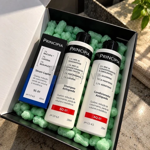Principia Kit Antiqueda Trio Shampoo + Condicionar + Sc-01