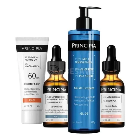 Principia Kit Primeira Rotina Avançada C/ Gl-02 + Nc-10 + Ah-2 + Ps-01