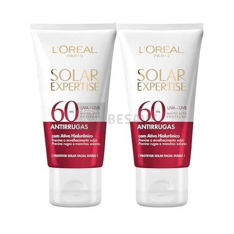 L'Oréal Paris Solar Expertise Kit Protetor Solar Antirrugas FPS 60, 40g