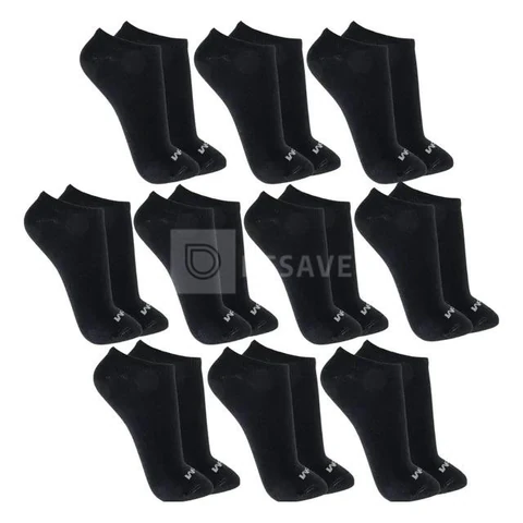 Kit 10 Pares Meias Mash Invisível Esportiva Algodão Original
