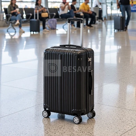 Mala De Viagem De Bordo 360º Pequena De Mão 10kg Em Cor Preto