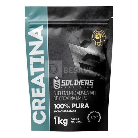 Creatina Soldiers Nutrition em pó Sem sabor x 1kg