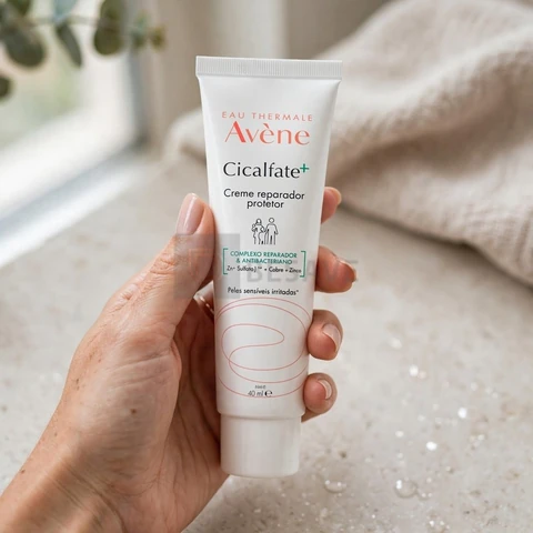 Creme Reparador Facial Avène Cicalfate+, Nutre e Repara Pele Irritada, com Água Termal, Sulfato de Cobre e Zinco, 40ml