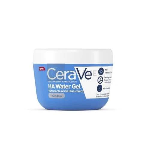 CeraVe HA Water Gel, Hidratante Facial Toque Seco, Pele Oleosa e Mista, 85g