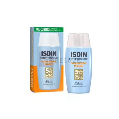 ISDIN Protetor Solar Facial Fusion Water 5 Stars Sem Cor FPS 60-50ml