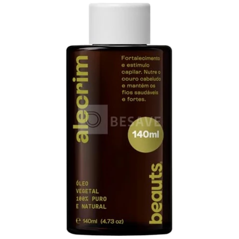 Oleo de Alecrim Capilar – Auxilia no Fortalecimento dos Fios, Crescimento Capilar e Vitalidade – Oleo de Alecrim 100% Puro, Vegetal e Natural. Com Tampa Gotejadora - 140ml Beauts