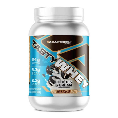 Tasty Whey (900g), Cookies & Cream., Adaptogen