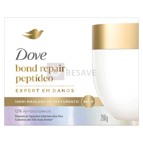 Dove Máscara Capilar 10 em 1 Bond Repair + Peptídeo 250g