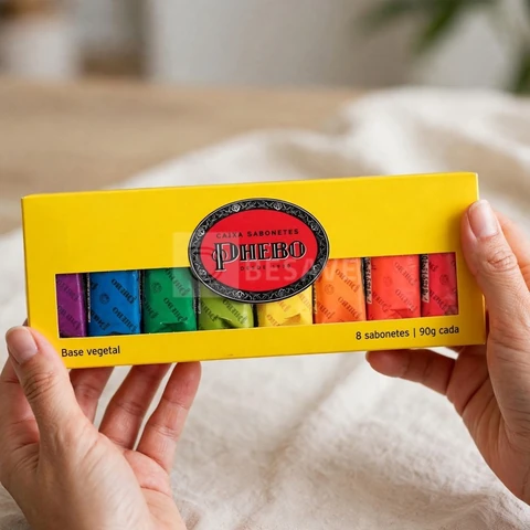 Kit Sabonete, PHEBO, Amarelo, 720g