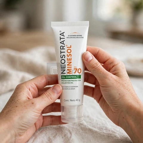 Protetor Solar Facial Minesol Oil Control, Sem Cor, FPS 70, 40g