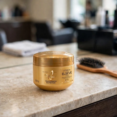 L'Oréal Paris Elseve Óleo Extraordinário Creme de Tratamento para Nutrição Intensa de Cabelos Secos, com Micro-Óleos de Flores Preciosas para Maciez e Brilho 300g