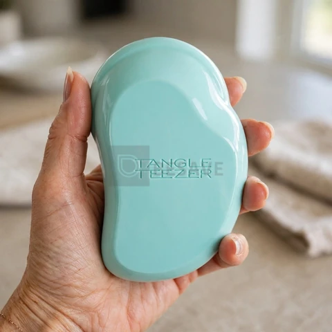 Tangle Teezer - Escova de cabelo desembaraçadora The Original Mini para todos os tipos de cabelo, úmido e seco. Cor: Verde água