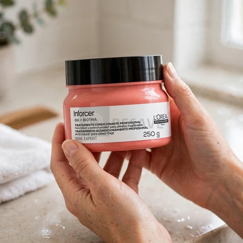 L'Oréal Professionnel Serie Expert Inforcer Máscara de Tratamento, Fortificante Anti-Quebra que Estimula o Crescimento e Previne a Queda, com Biotina e Vitamina B6 para Cabelos Frágeis, 250g