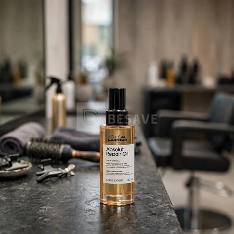 L'Oréal Professionnel Óleo 10 em 1 Absolut Repair | Multi-benefícios para cabelos secos e danificados | Repara e Promove Brilho | Com Gold Quinoa e Proteínas