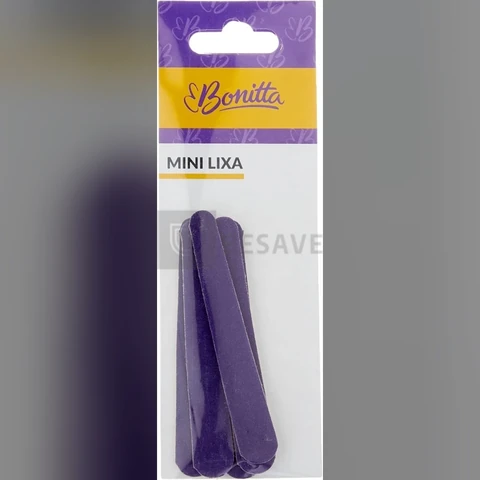 Bonitta Mini Lixas De Bolsa Para Unhas Pacote Com 6 Unidades 602Bt Lilás
