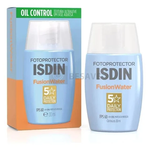Isdin Fusion Water Facial Sem Cor Fps 60 30ml