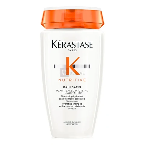 Shampoo Hidratante para Cabelos Secos, Nutrição Intensa, Brilho, Maciez, Fortalecimento e Revitalização da Fibra Capilar, Nutritive Bain Satin Kérastase, 250ml