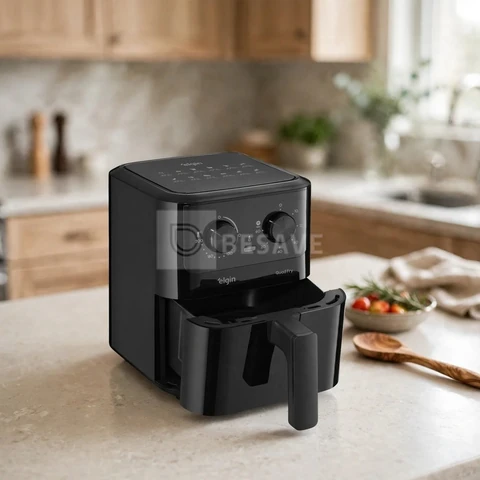 Fritadeira Elétrica Air Fryer Quad Fry 4,2 L,1400w Preto Elgin