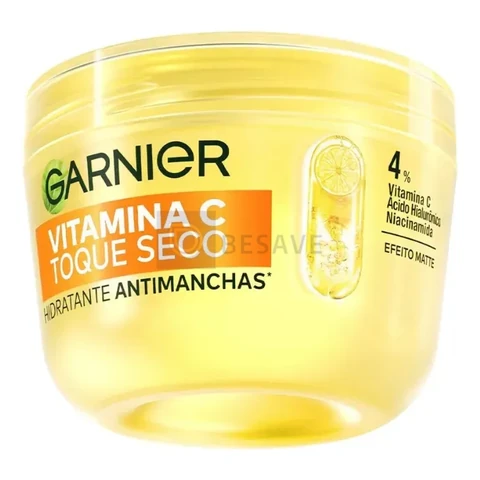 Gel Creme Hidratante Facial Antimanchas Toque Seco com Vitamina C, Controla a Oleosidade e Uniformiza a Pele, Garnier, 85g