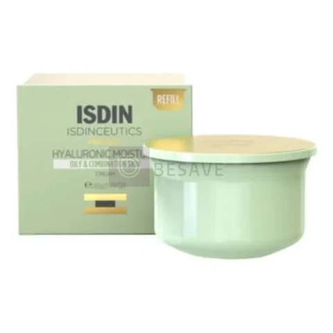 ISDIN Refil Creme Hidratante Anti-Idade para Pele Oleosa Isdinceutics Hyaluronic Moisture Oily Skin - 50g