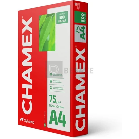 Chamex - Papel Sulfite, A4, 75g, 500 folhas