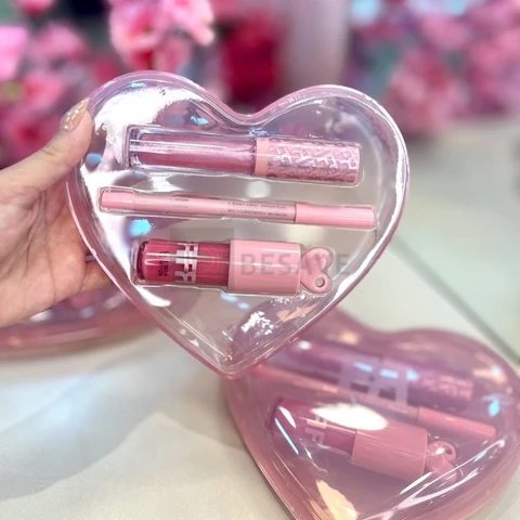 Kit Fran Love Kit Gloss Labial E Lápis Labial By Franciny