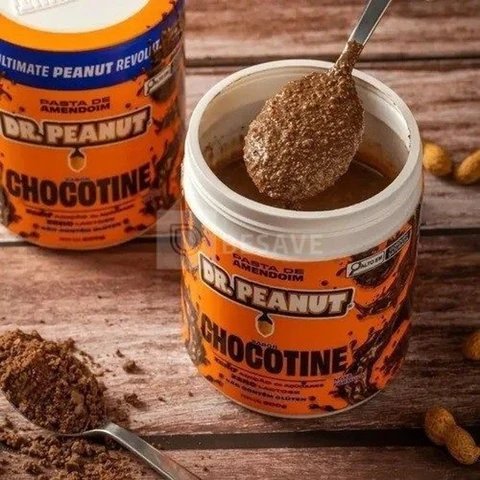 Melhor Pasta De Amendoim Dr. Peanut Com Whey Protein 600g Sabor Chocotine