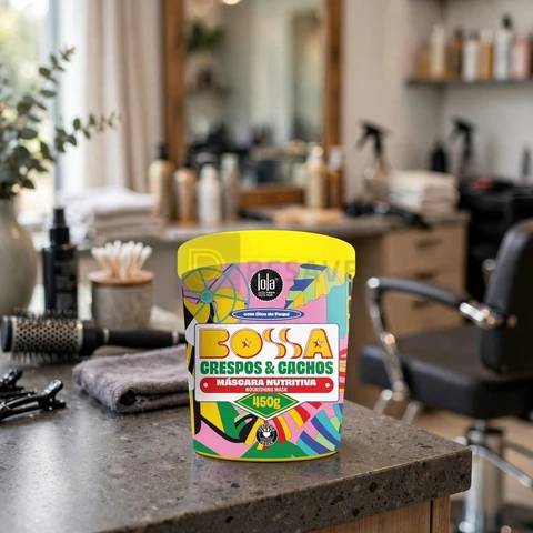 Bossa Cabelos Cacheados Máscara Capilar 450G - Lola Cosmetics