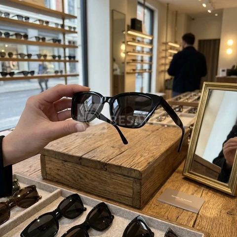 Óculos De Sol Feminino Blogueira Uv400 Stela - Ór Eyewear Cor Preto Desenho Gatinho