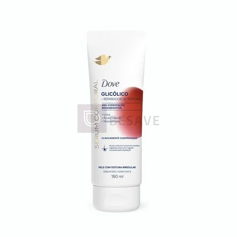 Dove Hidratante Sérum Corporal Glicólico + Reparador de Textura 180ml