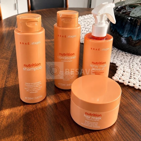 Stages Nutrition Sh + Cd + Máscara + Leave-in - Braé