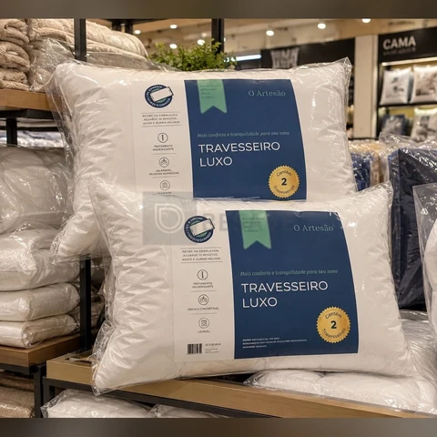 Kit 2 Travesseiro Antialérgico Regulável Lavável Fibra 50x70