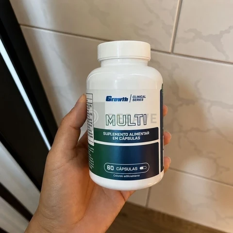 Multivitamínico 60 Cáps. Growth Supplements - Sem Sabor