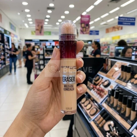 Corretivo Líquido Multiuso Corrige, Contorna e Ilumina, Alta Cobertura e Fórmula Vegana Cor 144 Caramel, Instant Age Rewind Eraser Maybelline NY 6ml