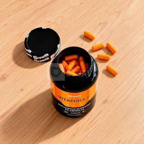Vitamina C 120 Cápsulas Growth Supplements Natural