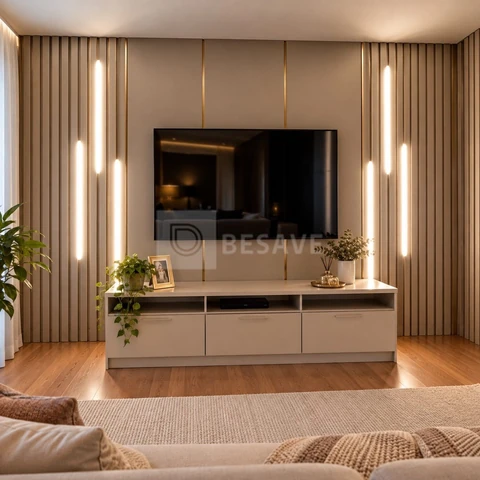 Perfil Com Led Completo 110v Ou 220v *Não Necessita Fonte*