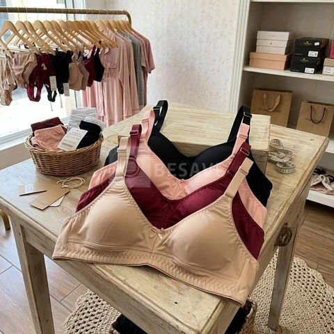 Kit 3 Sutiã Sem Bojo Lycra E Com Forro De Algodão Promoção