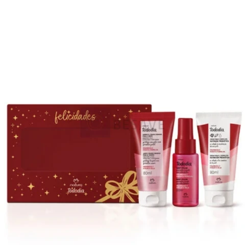 Kit Presente Natura Tododia Framboesa e Pimenta Vermelha (3 produtos) ORIGINAL E LACRADO
