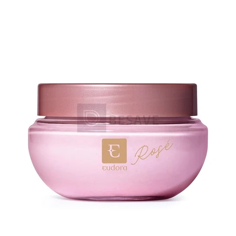 Eudora Creme Acetinado Desodorante Hidratante Corporal Eudora Rosé 250g