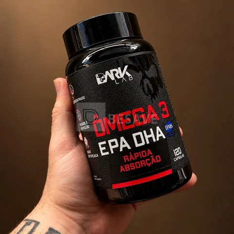 Ômega 3 EPA DHA Dark Lab em cápsula Sem sabor de 120 un