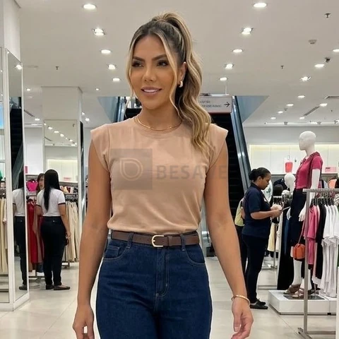 Blusa Feminino Muscle Tee Regata Viscolycra Comfy Soltinha