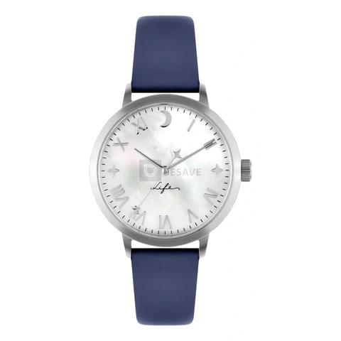 Relógio Life Lovely Feminino Couro Roxo Roxo Branco