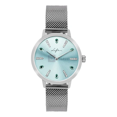 Relógio Life Splash Feminino Aço Prateado
