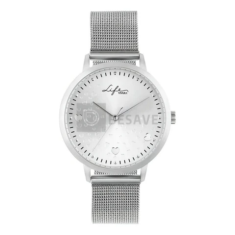 Relógio Life Amor Feminino Aço Prateado