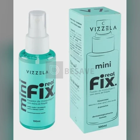 Mini Fixador Bruma Maquiagem Real Fix Spray Alta Duração
