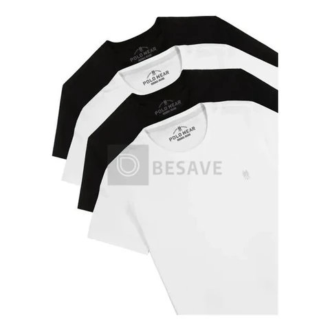 Kit 4 Camisetas Masculinas Polo Wear Sortido