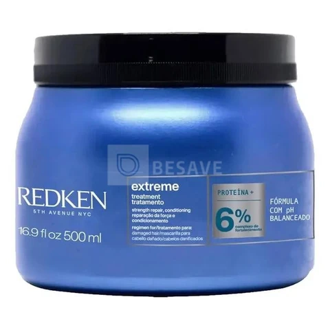Máscara de tratamento reparação do cabelo danificado Extreme 500 Ml Redken
